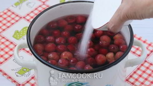 компот из вишни и черешни
