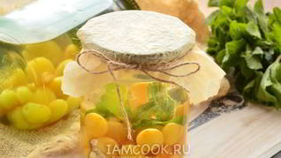 Компот из желтой черешни на зиму