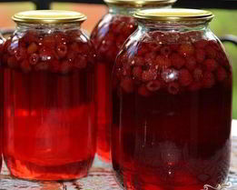 Малиновый компот на зиму