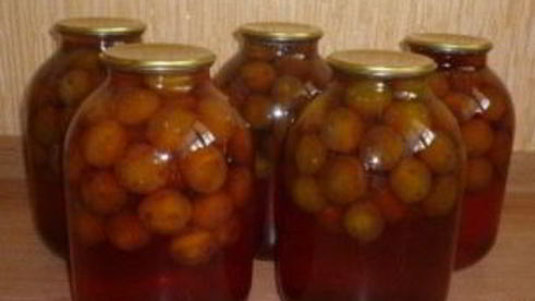 закатка компота из слив