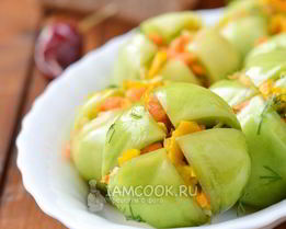 Квашеные зеленые помидоры