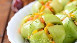 Квашеные зеленые помидоры