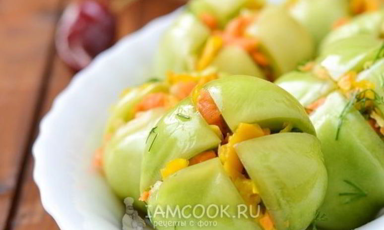 Рецепт квашеных зеленых помидоров