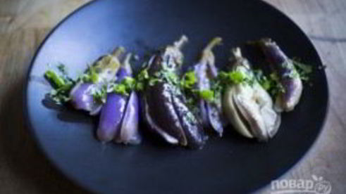 быстрые маринованные баклажаны