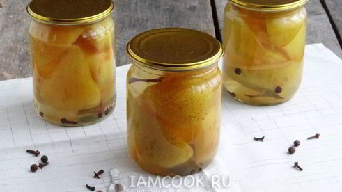 груши маринованные на зиму без стерилизации