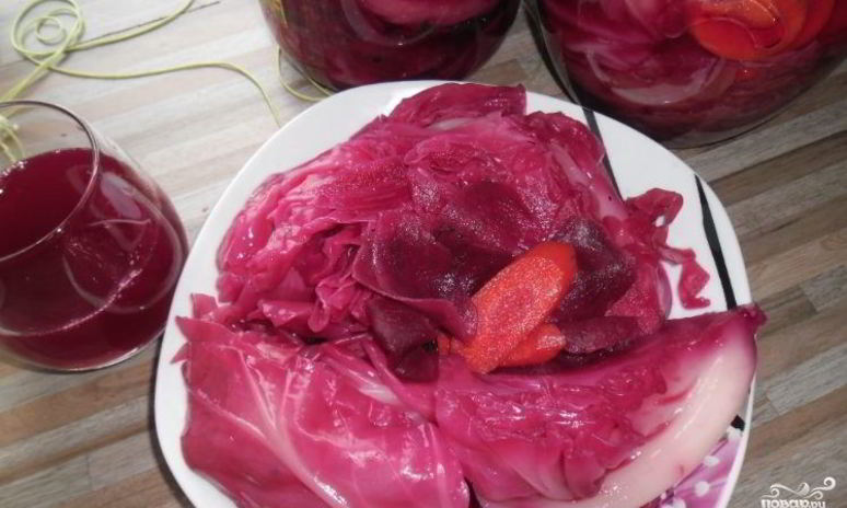 Рецепт гурийской капусты со свеклой