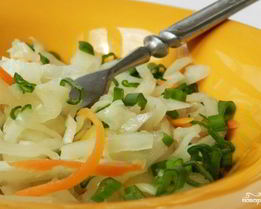 Капуста маринованная быстрая с чесноком