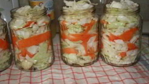 капуста, маринованная на зиму в банках