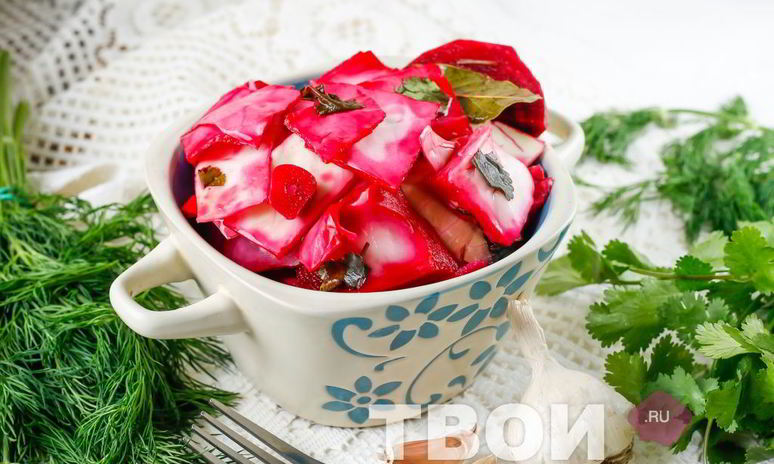 Рецепт капусты по-грузински со свеклой