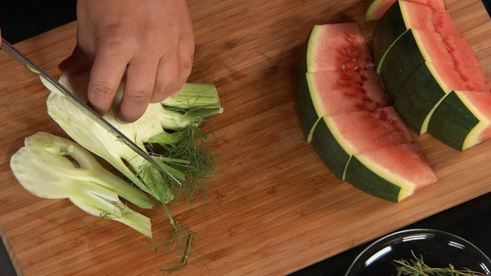 маринованный арбуз с фенхелем