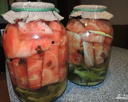 Маринованные арбузы в банках