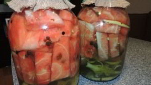 маринованные арбузы в банках