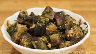 Маринованные баклажаны с чесноком