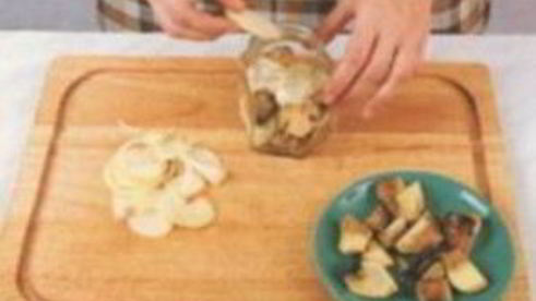 маринованные белые грибы с чесноком