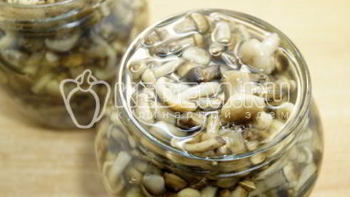 маринованные опята в банках