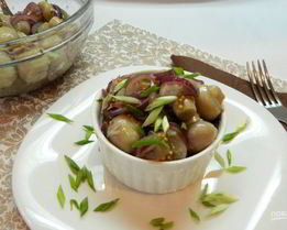 Маринованные шампиньоны с маслом и уксусом