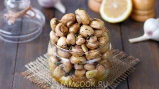 Шампиньоны, маринованные без уксуса