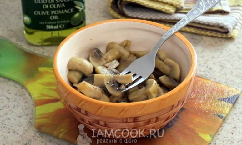 Рецепт шампиньонов, маринованных в лимонном соке и коньяке