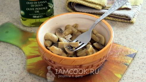 шампиньоны, маринованные в лимонном соке и коньяке