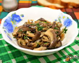 Вешенки жареные маринованные