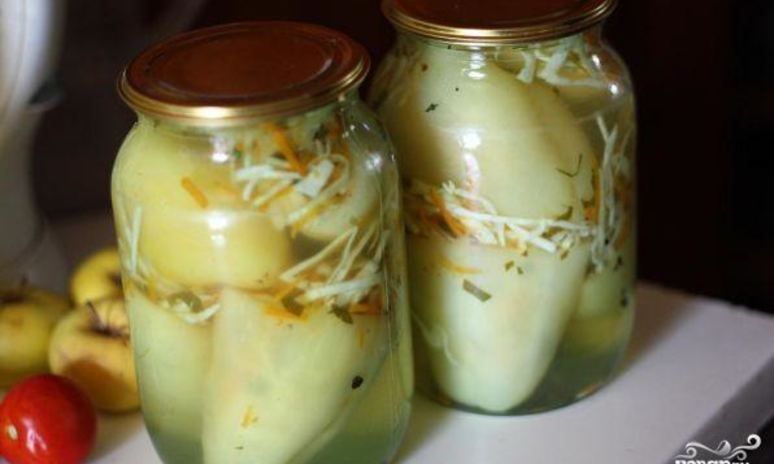 Рецепт перца, фаршированного капустой на зиму