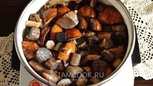 подосиновики, замороженные на зиму