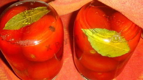 помидоры в яблочном соке на зиму