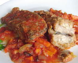 Скумбрия на зиму с овощами, рыбный салат