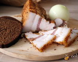 Домашнее соленое сало