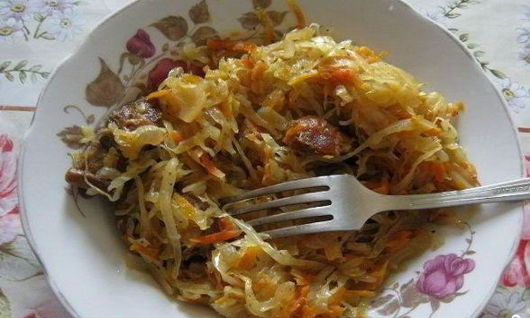 Рецепт кислой капусты со свининой