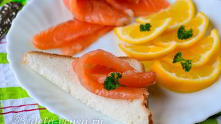 Малосоленая семга