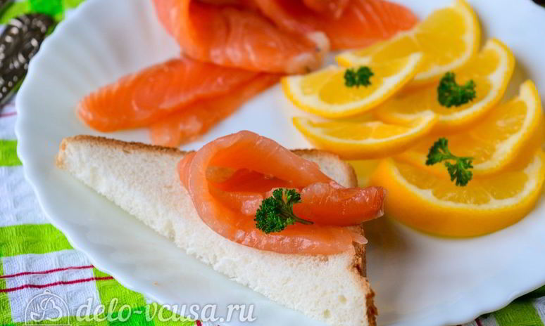 Рецепт малосоленой семги