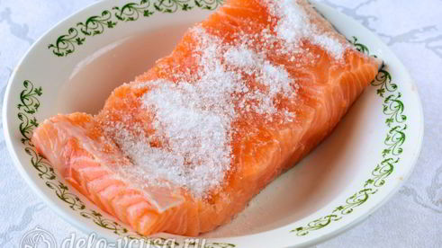 малосоленая семга