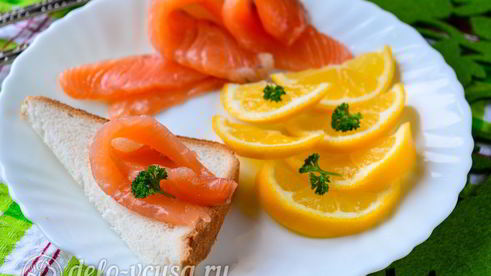 малосоленая семга