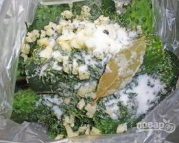 Малосольные огурцы хрустящие в пакете