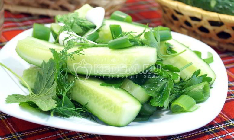 Рецепт малосольных огурцов хрустящих