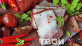 Сало в луковой шелухе