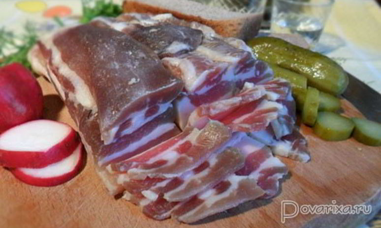 Рецепт соленого сала и грудинка