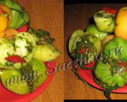 Соленые зеленые помидоры