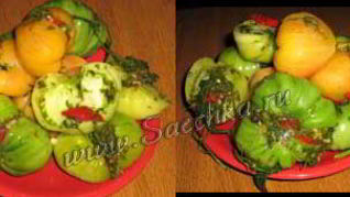 Соленые зеленые помидоры