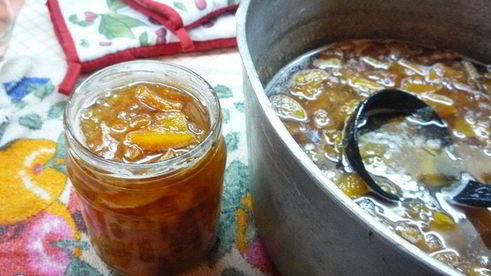 ароматное яблочно-персиковое варенье