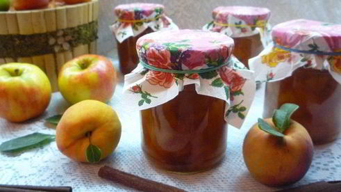 ароматное яблочно-персиковое варенье