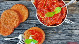 Лимонно-тыквенное варенье с розовым перцем