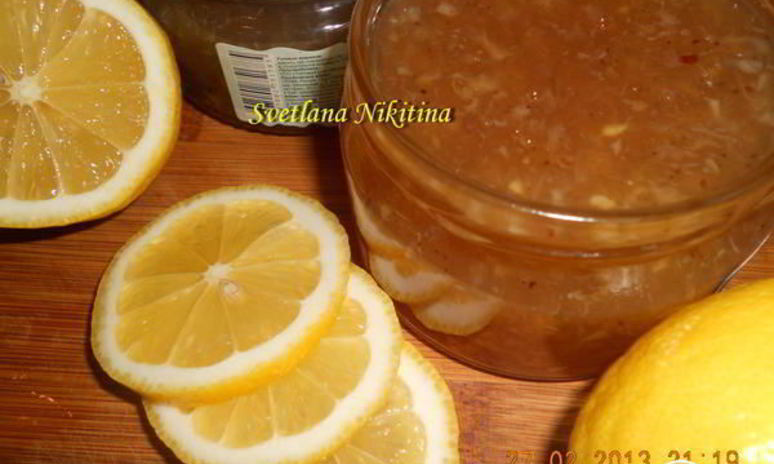 Рецепт лимонного конфитюра