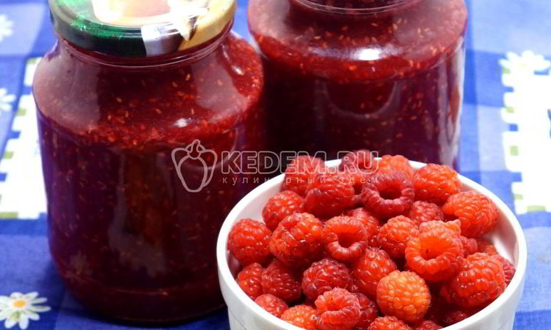 Рецепт малинового варенья пятиминутка