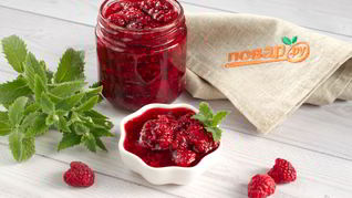 Малиновое варенье с мятой