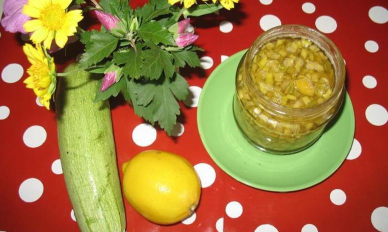 Рецепт варенья из кабачков и лимона