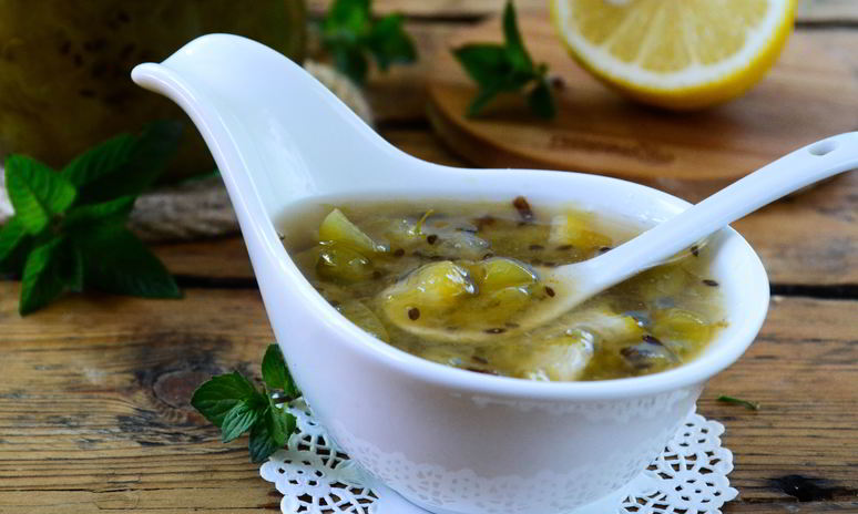 Рецепт варенья из крыжовника с лимоном на зиму
