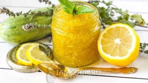 варенье из тертых кабачков с лимоном