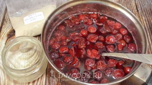 вишневое варенье с агар-агаром